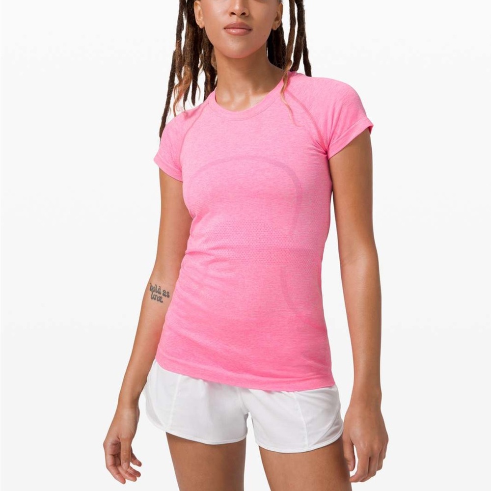 Lululemon Swiftly Tech Short Sleeve Tee 6 PinkOutdoor Casual Gorpcore Preppy